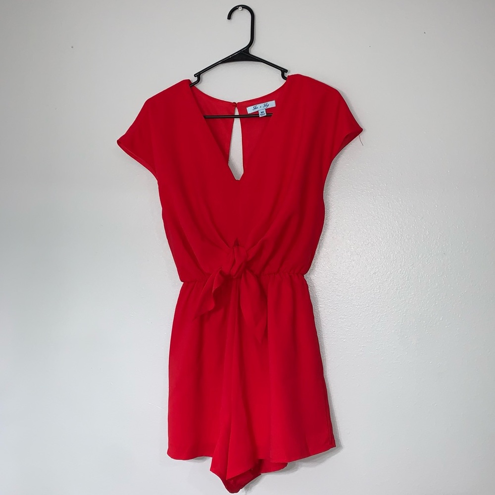 Beautiful red romper